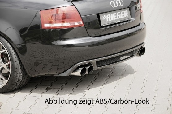 Achterbumper Diffusor Audi A4 cabrio (8H) ABS 02- Rieger