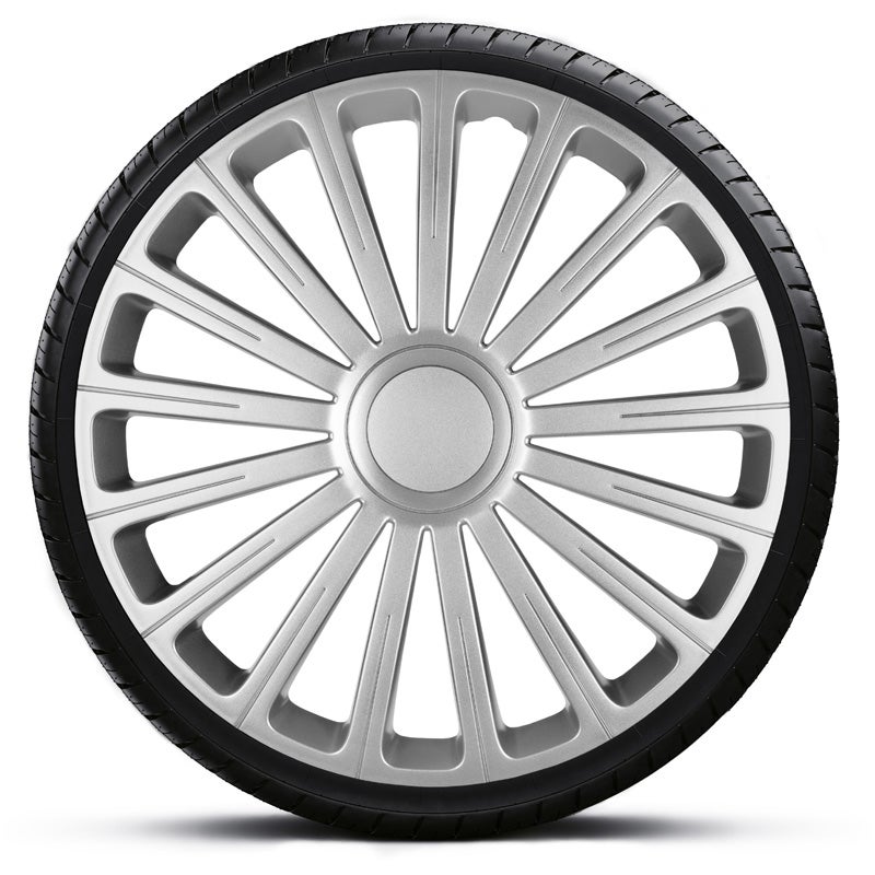 4-Delige Wieldoppenset Radical 13-inch zilver