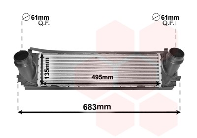 INTERCOOLER 125d 495x133x100 BMW 1 (F20) 125D 11-