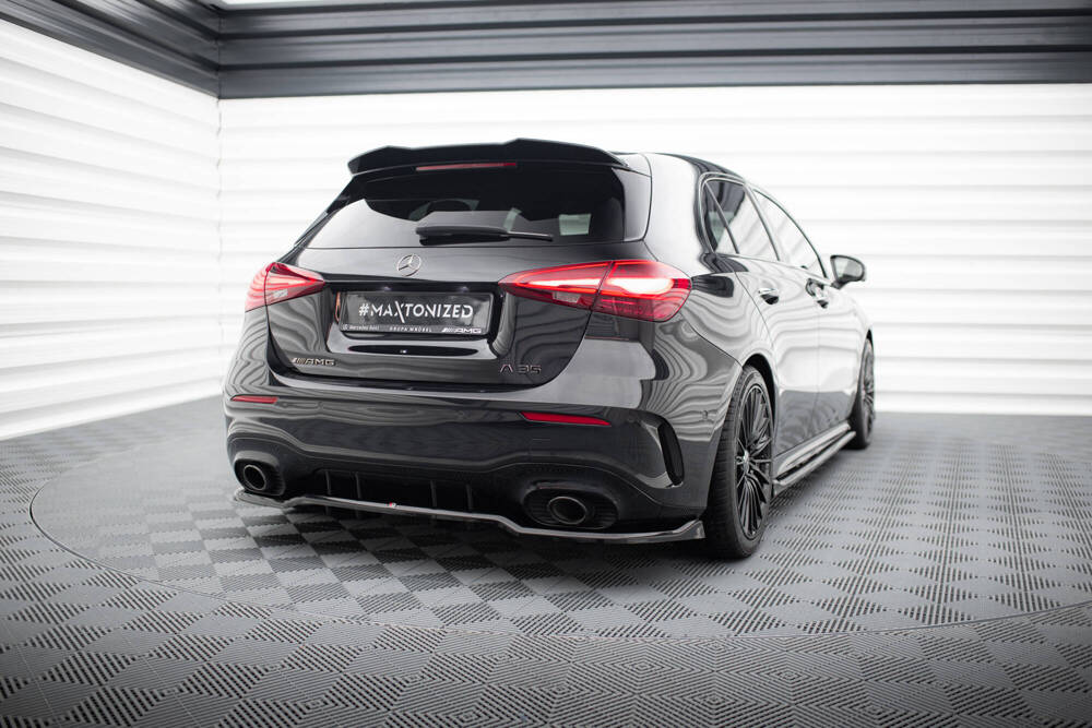 Zijskirts passend voor Mercedes A35 AMG Maxton Glans Zwart