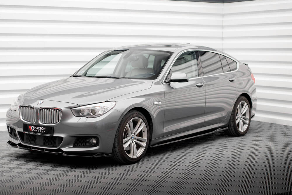 Zijskirts passend voor BMW 5 GT M Pakket F07 Maxton Glans Zwart