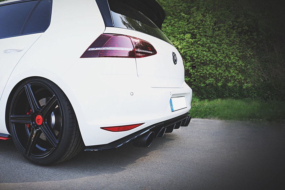 Diffuser passend voor VW Golf 7 GTI Clubsport Glans Zwart