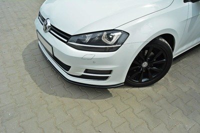 Voorspoiler passend voor VW Golf 7 Glans Zwart