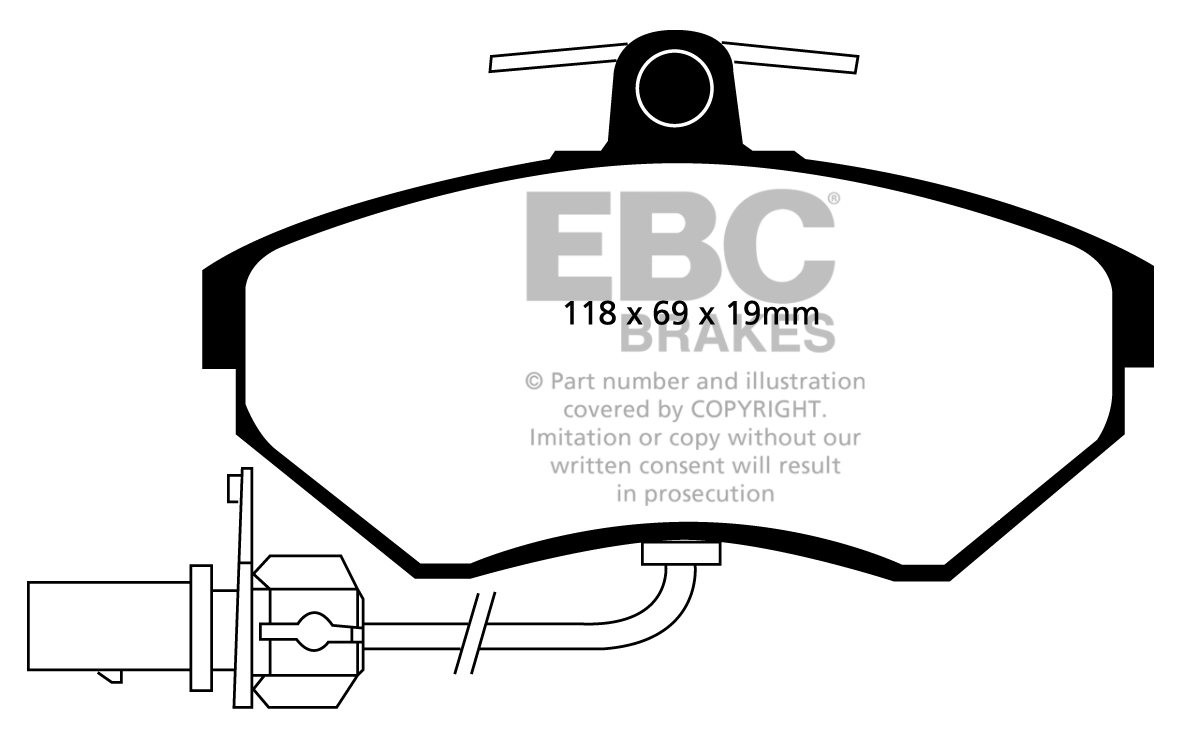 EBC Brakes FORD Galaxy 2.0 Turbo 2010-2012 Remschijf ultimax voo