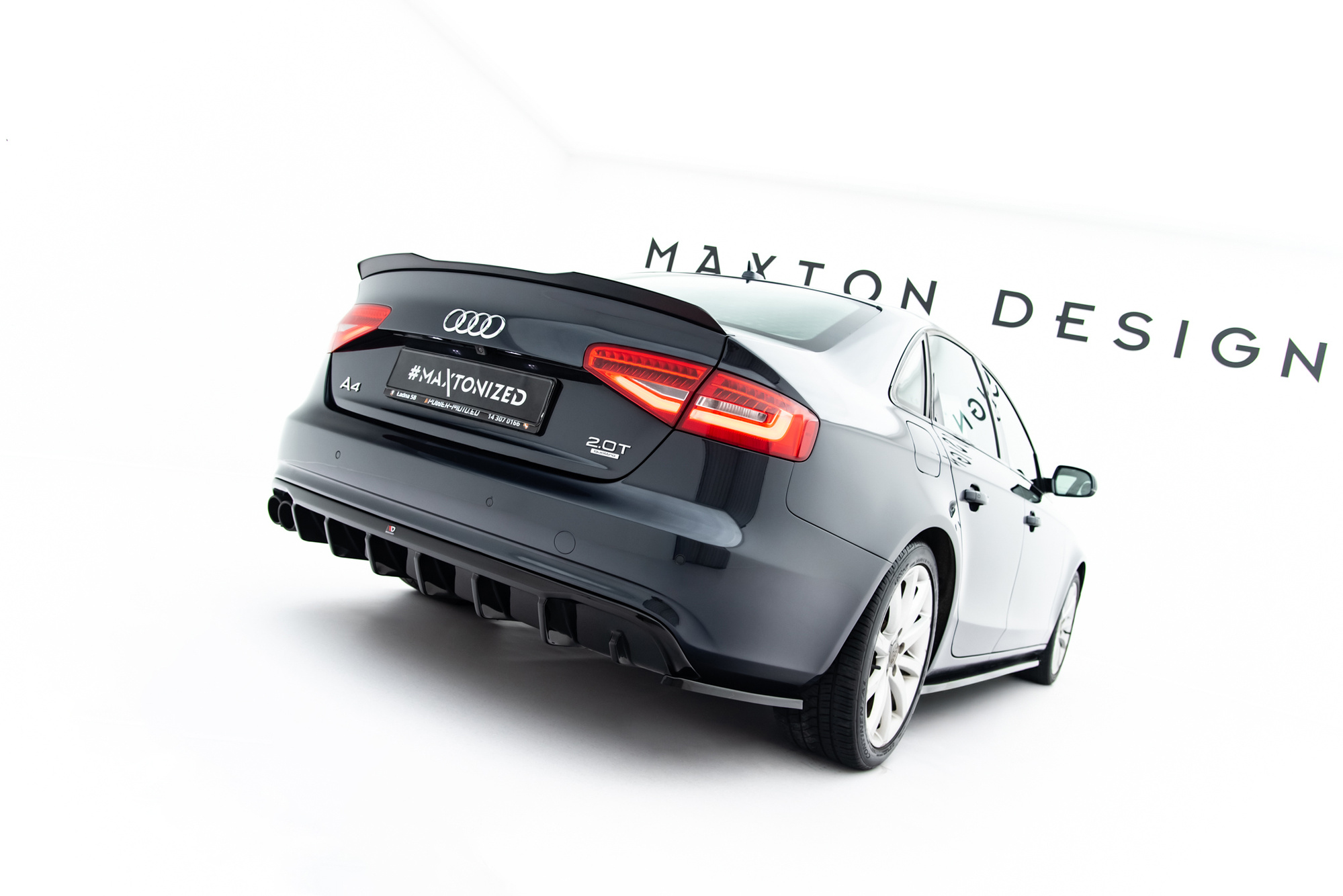 Rear Side Splitters Audi A4 B8 Facelift