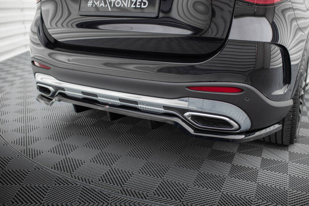 Diffuser passend voor Mercedes GLC AMG Pakket X254 Maxton Glans Zwart