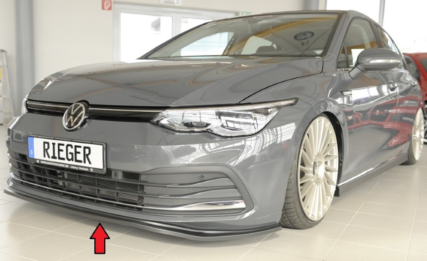 Voorspoiler passend voor Volkswagen Golf 8 Rieger