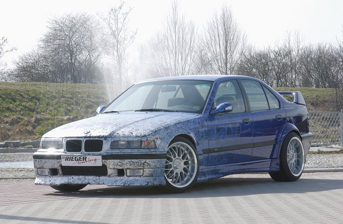 Zijskirts passend voor BMW e36 4 Deurs Rieger