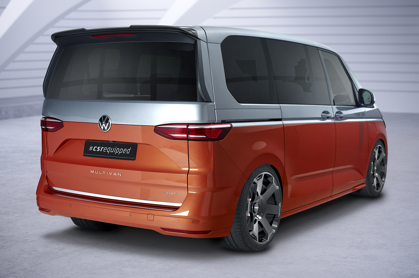 Spoiler passend voor Volkswagen Transporter T7 CSR Glans Zwart