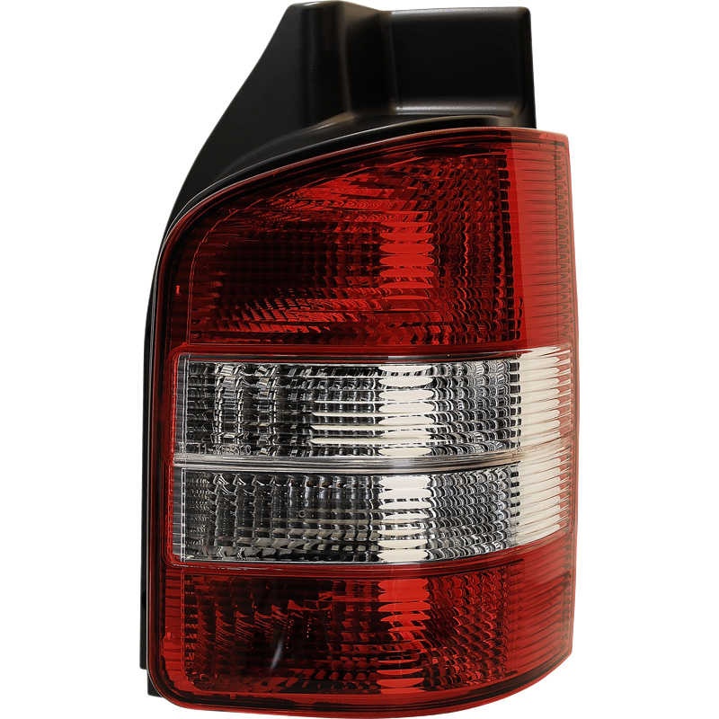 Set Achterlichten  Volkswagen Transporter T5 2003-2015 (modellen met achterdeuren) - Rood/Wit
