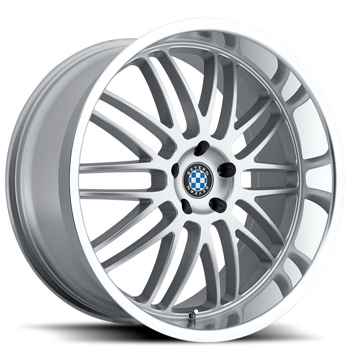 Velgen Beyern Mesh 15x7 4x100 ET27 Zilver + Machined Rand