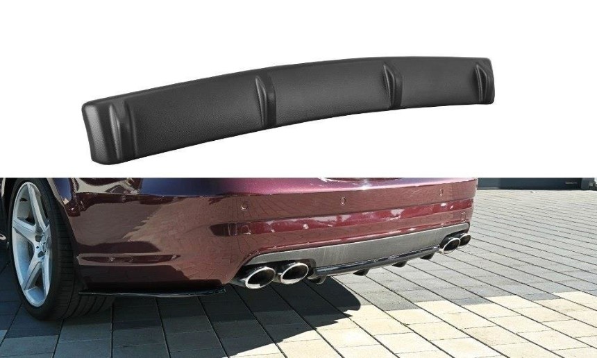 Diffuser Mercedes CLS W219 55 AMG Maxton Design glans zwart