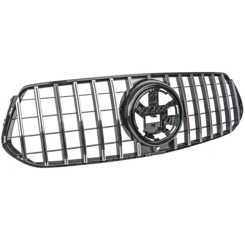 Grill passend voor Mercedes GLE W167 AMG / C167 Coupe 19-23 GT Look Glans Zwart / Chroom