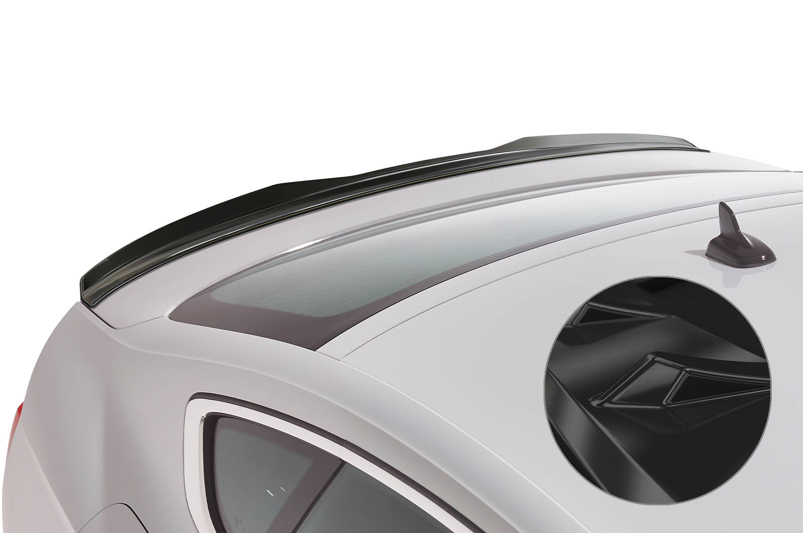 Spoiler passend voor Audi A5 (F5) Sportback CSR glans Zwart
