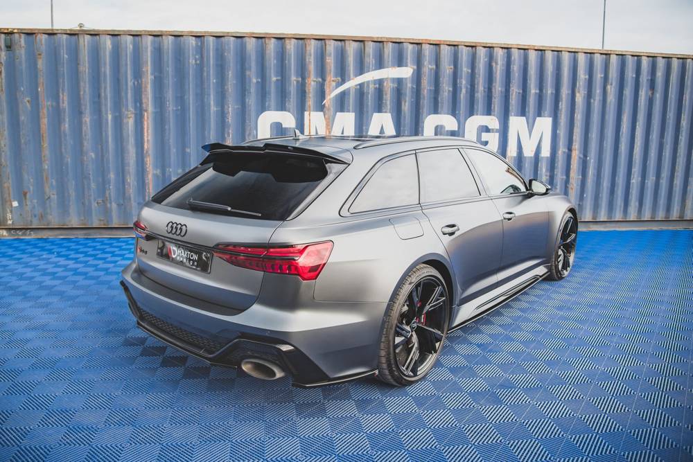 Diffuser passend voor Audi RS6 / RS7 C8 Maxton Glanzend Zwart