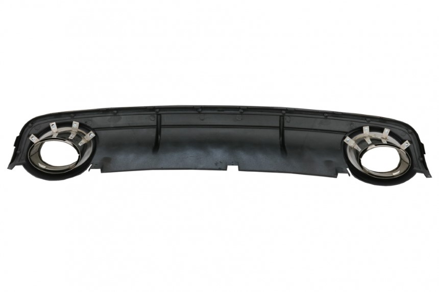 Achterbumper Diffuser passend voor Audi A6 C6 4F RS6 Look met Sierstukken 04-08