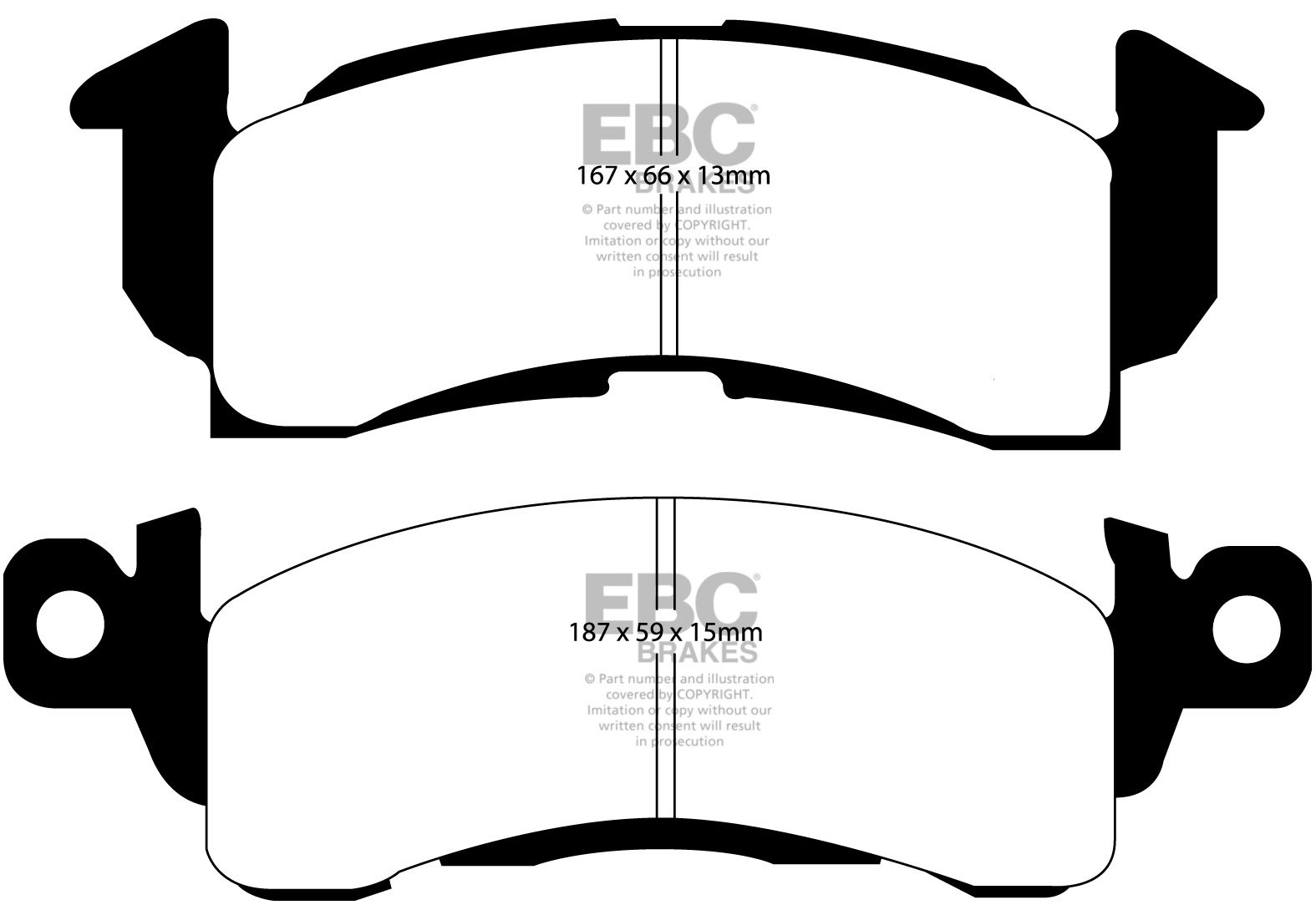 EBC Brakes CHEVROLET Blazer 5.7 84-91 Remblokken voorzijde