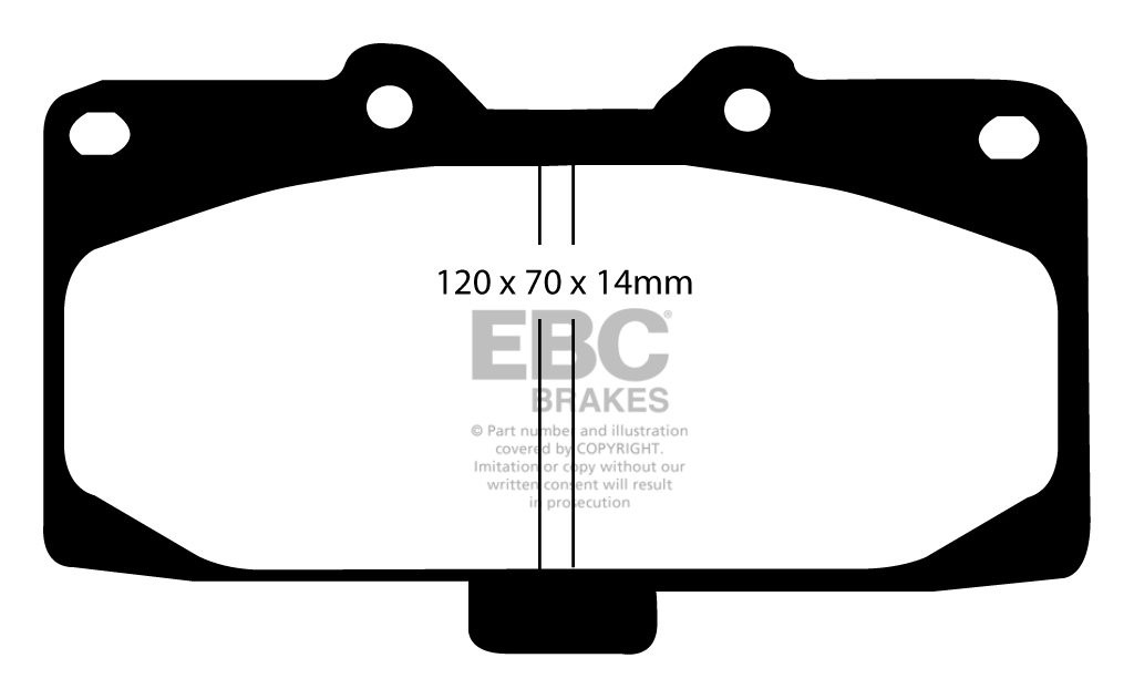 EBC Brakes MITSUBISHI 3000 GTO 3.0 94-2000 Remblokken voorzijde