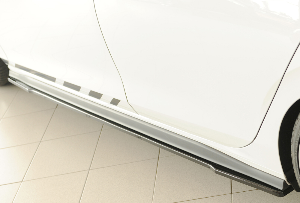 Zijskirts passend voor Volkswagen Golf 8 GTI GTE GTD GTI Clubsport Rieger Glans Zwart