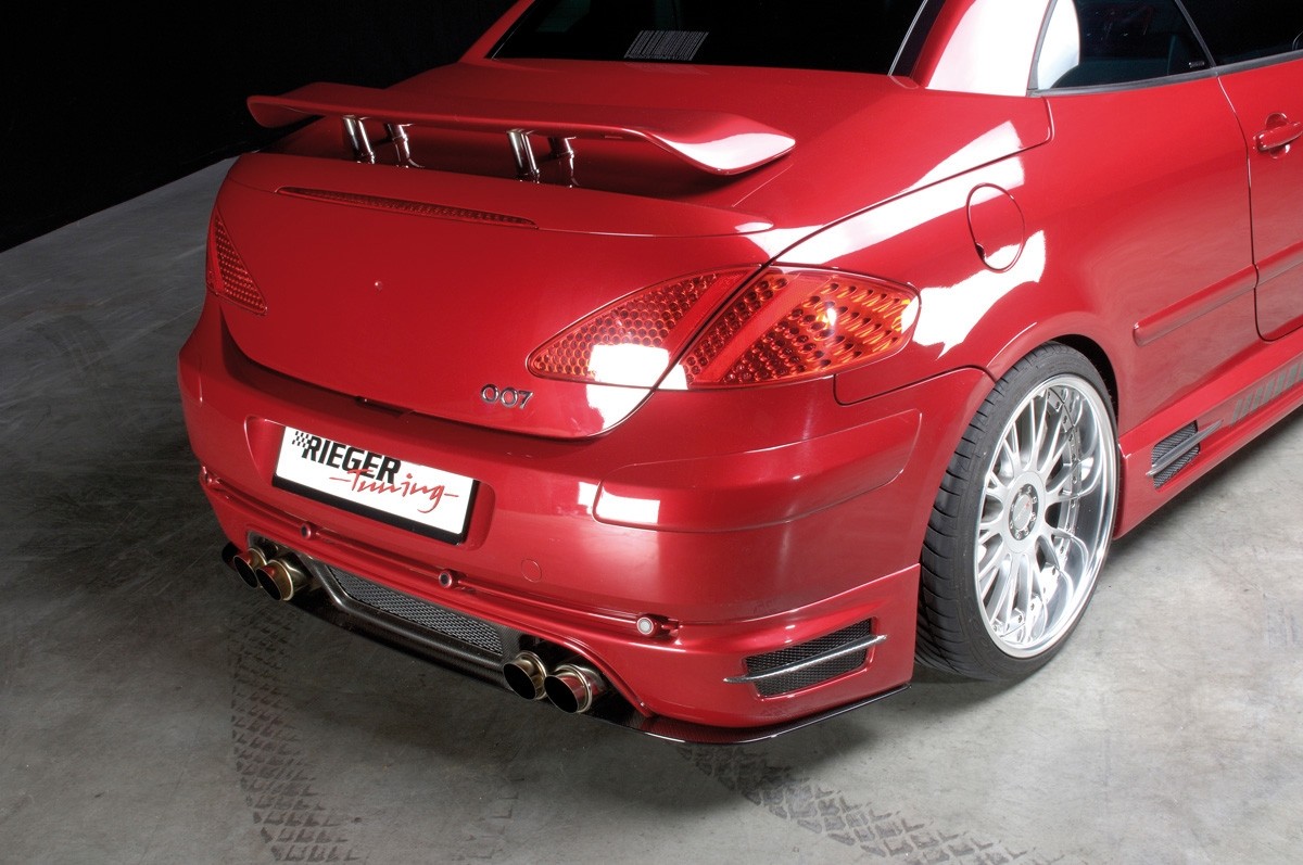 Achterbumper Diffuser Carbon diffuser-look Peugeot 307 CC Rieger