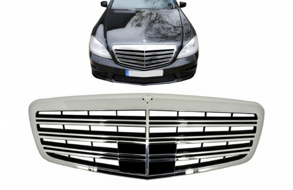 Grill passend voor Mercedes S-Klasse W221 Facelift 11-13 Chroom