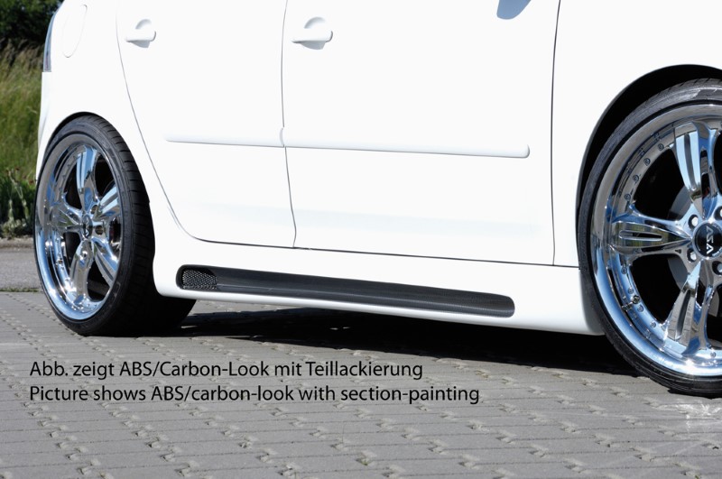Zijskirts passend voor VW Golf V gti alle 5 deurs modellen Rieger met