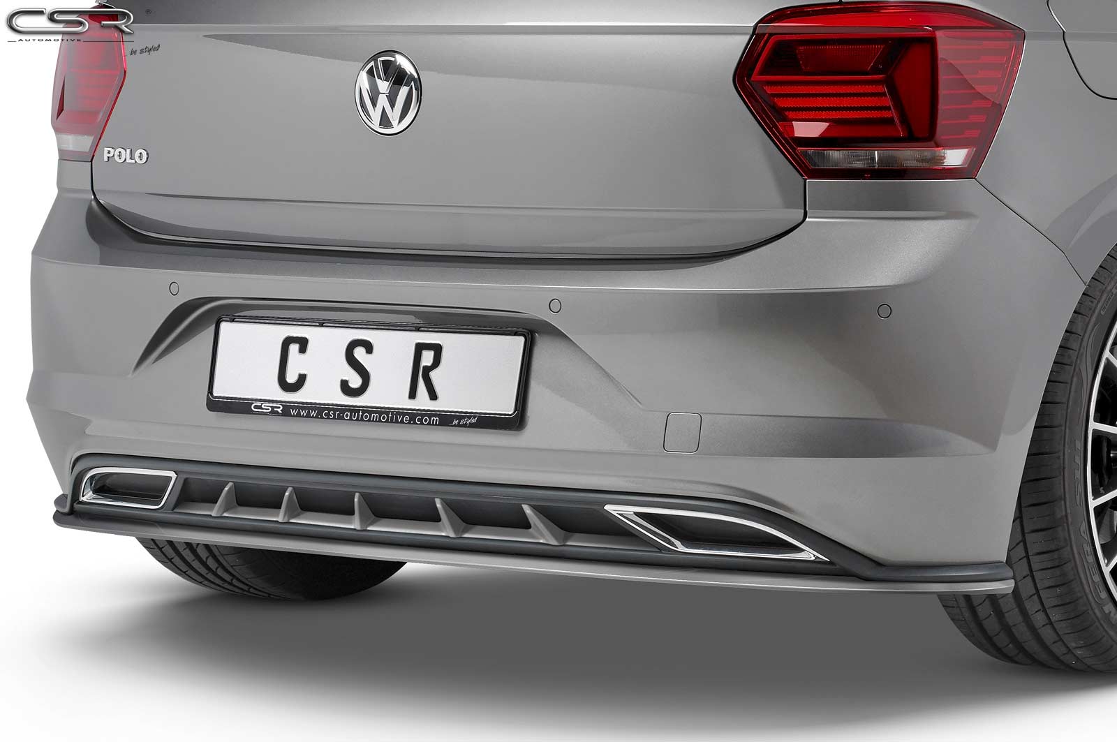 Achterbumper Diffuser Volkwagen Polo 2G 09/2017-