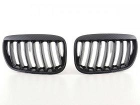 Grill passend voor BMW X5 Typ E53 Bj. 04-06 Carbon look