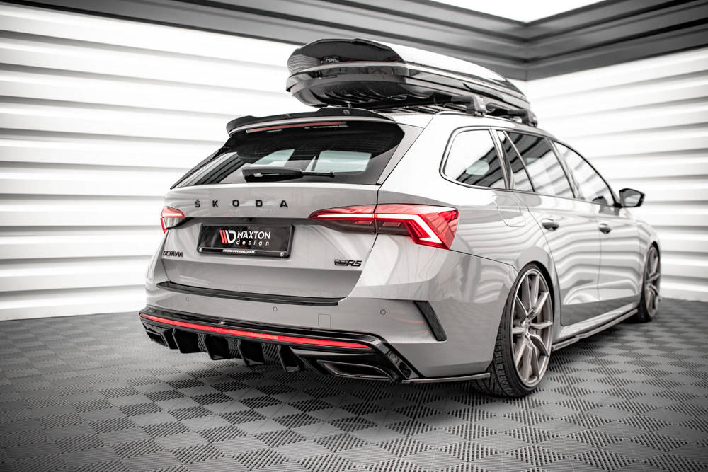 Diffuser passend voor Skoda Octavia RS MK4 Maxton Glans Zwart