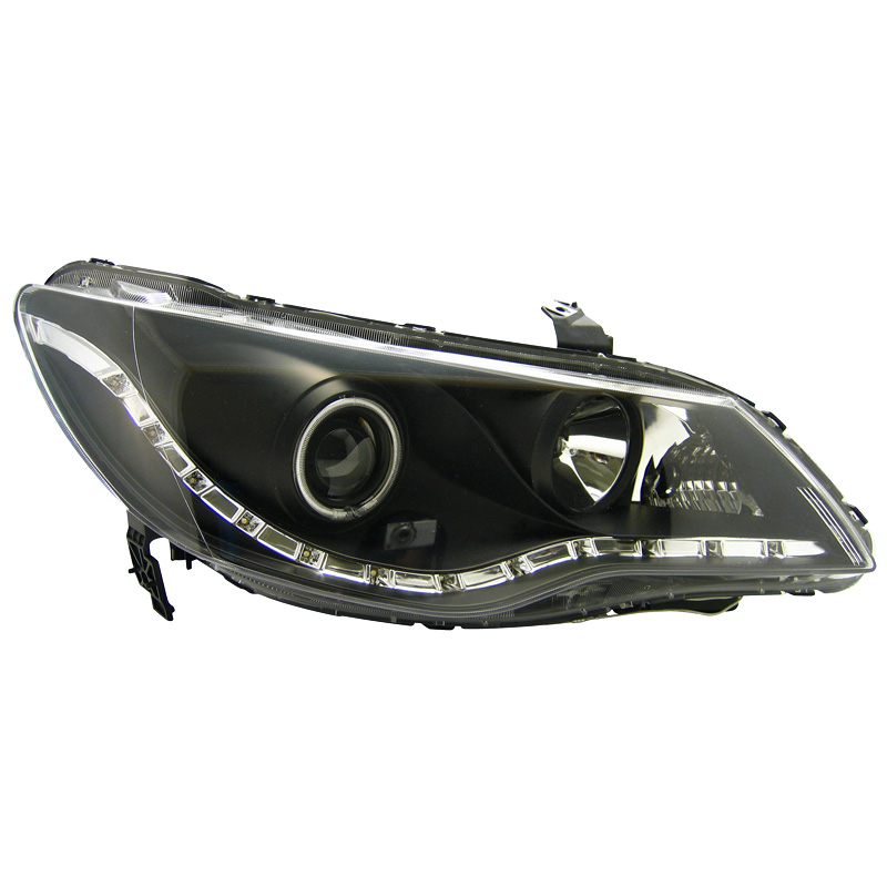 Set Koplampen in DRL-Look  Honda Civic Sedan (Hybrid) 2005-2008 - Zwart