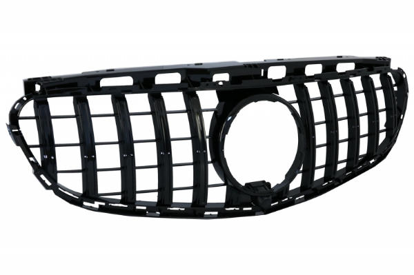 Grill passend voor Mercedes W212 S212 Facelift (2013-2016) GT-R Panamericana Design Glans Zwart