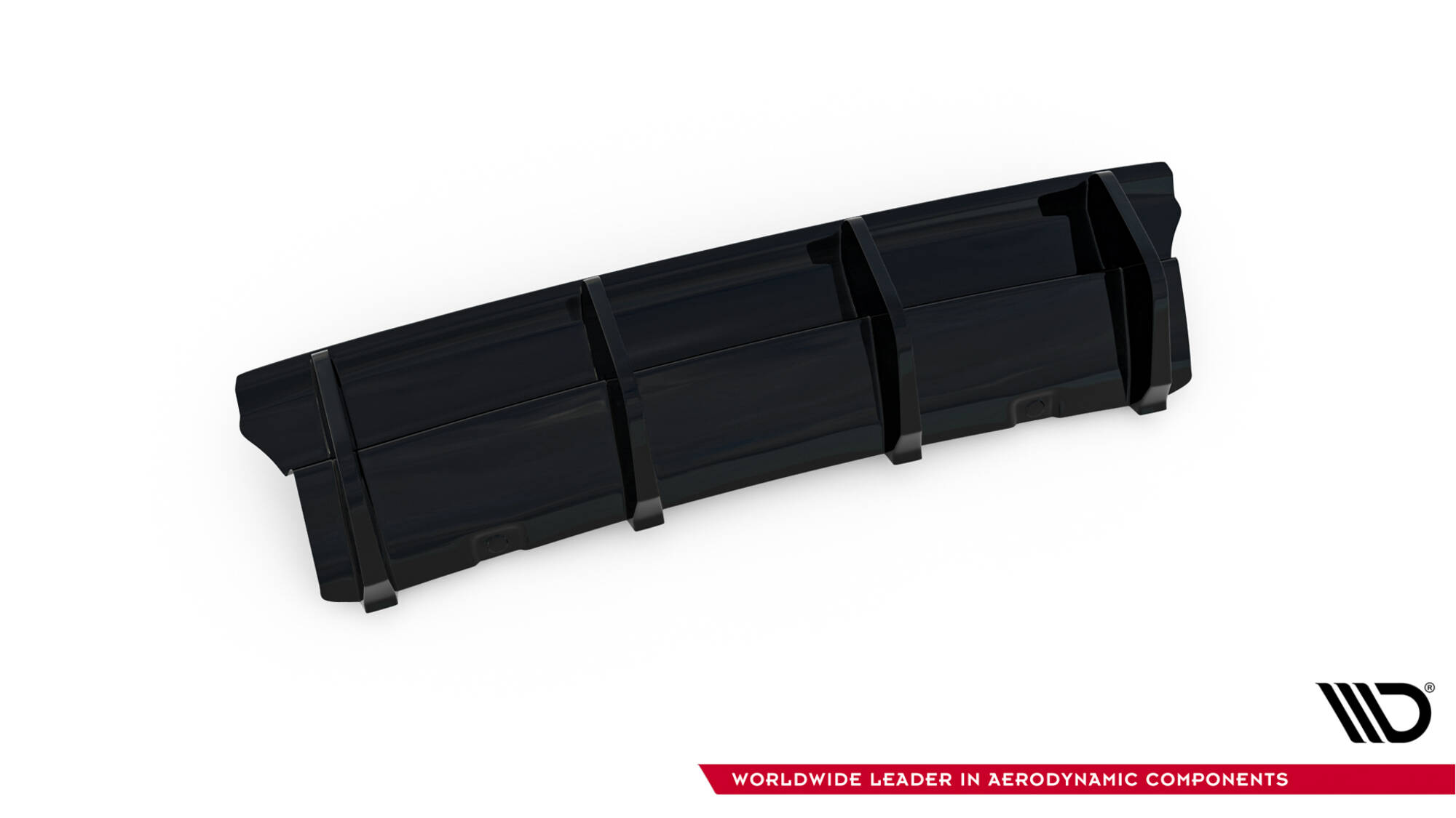 Achter Diffuser passend voor Volkswagen Golf R Hatchback R MK7 Facelift Maxton Glanzend zwart