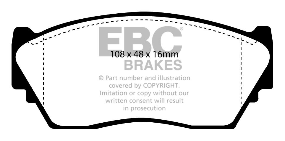 EBC Brakes NISSAN Sunny 1.4 (N14) 91-95 Remblokken voorzijde