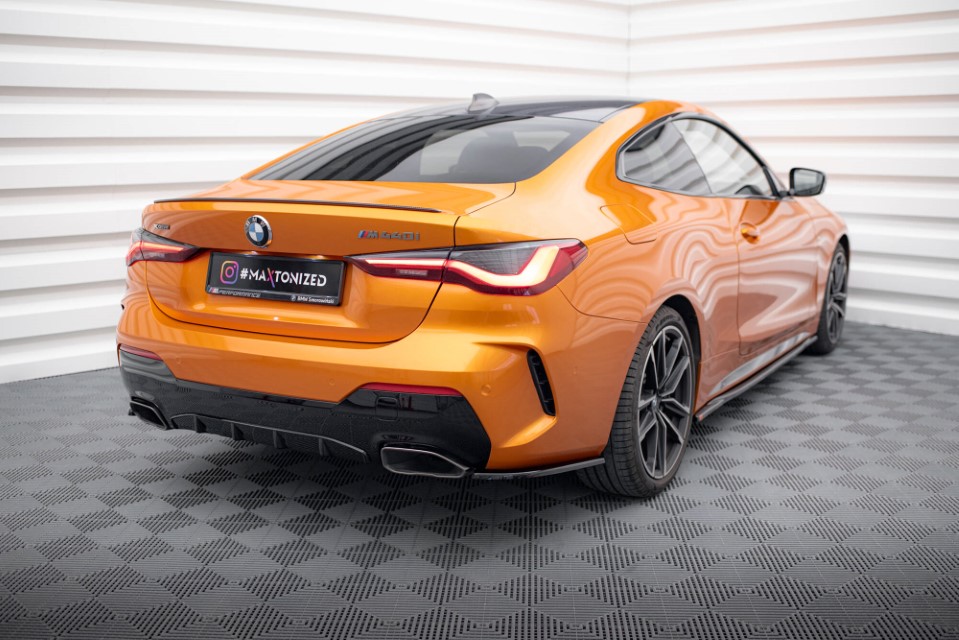 Zij Diffuser passend voor BMW 4 Serie M440i G22 Maxton Glans Zwart V.1
