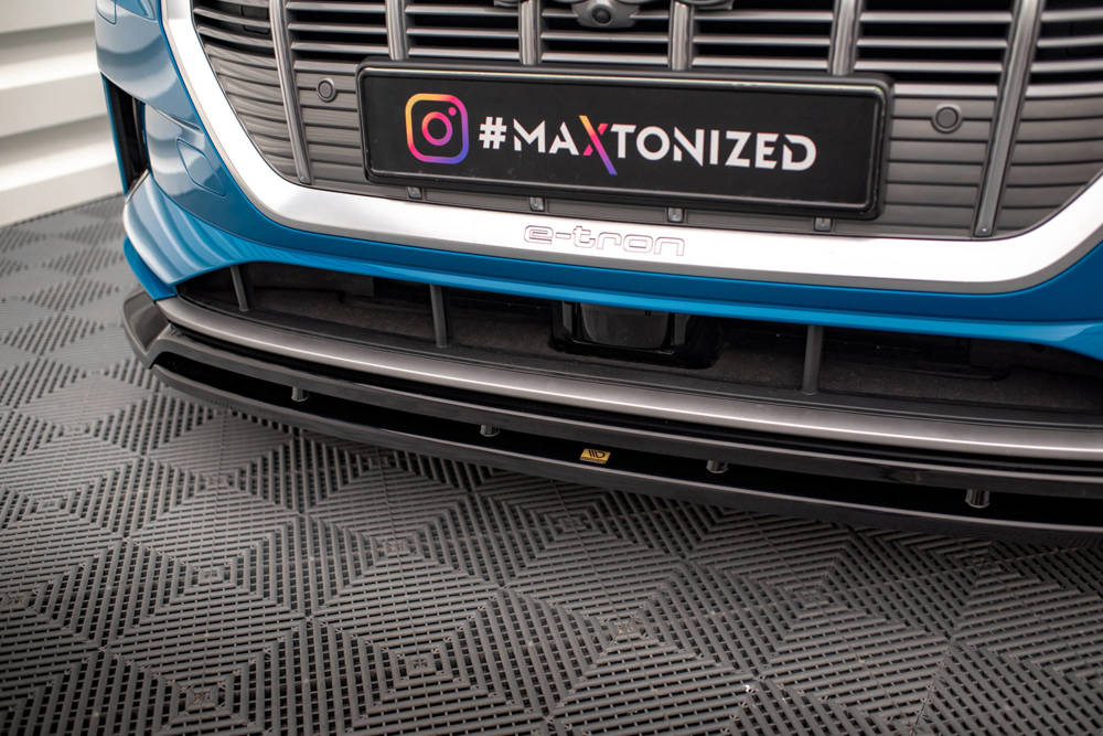 Voorspoiler passend voor Audi E-Tron Maxton Glans Zwart V.2