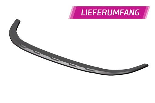 Voorspoiler passend voor Volkswagen Golf 8 GTI GTD GTE R-Line CSR Glans Zwart