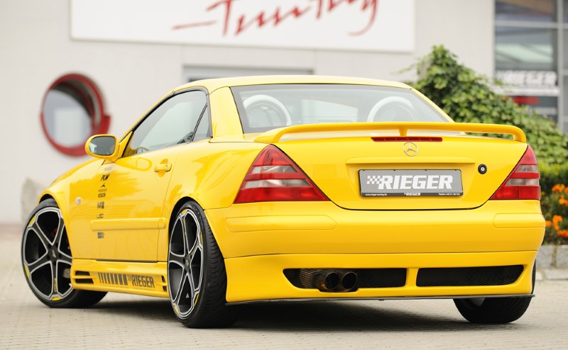 Achterbumper Diffuser passend voor Mercedes SLK tot model 00 Rieger
