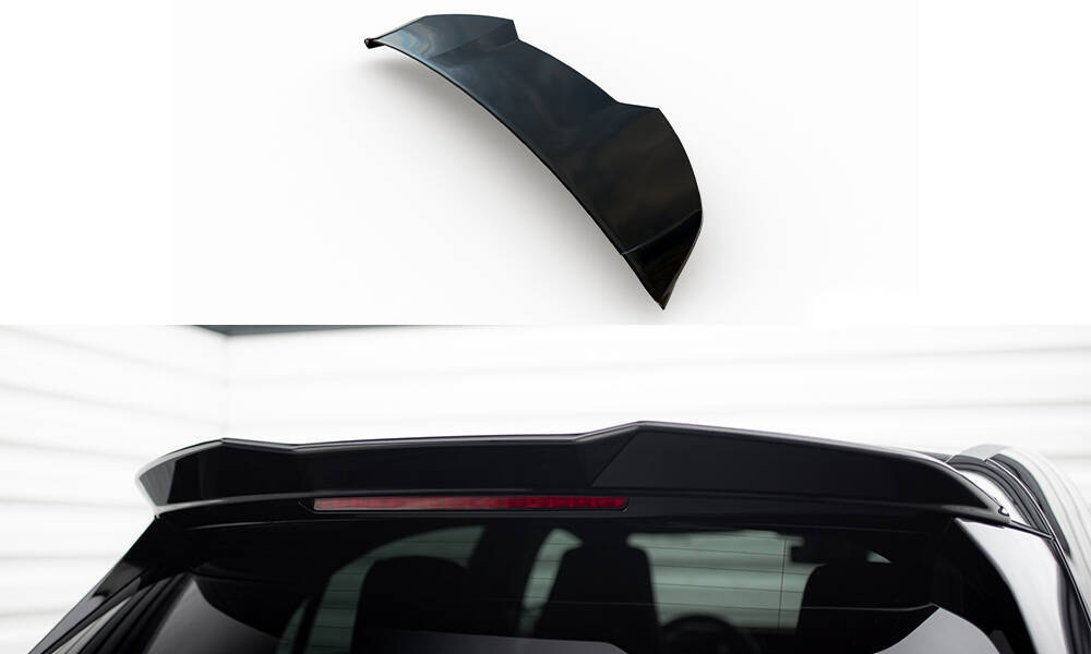 Spoiler passend voor Mercedes A Klasse AMG Pakket / A35 / A45 Maxton Glans Zwart