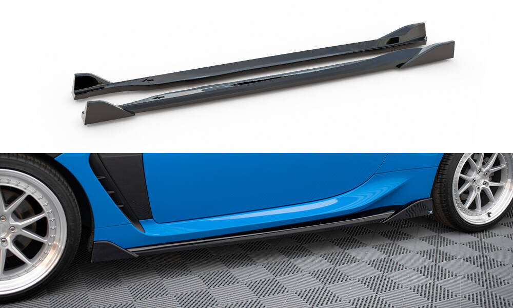 Zijskirts V.3 Toyota GR86 Maxton Glans Zwart