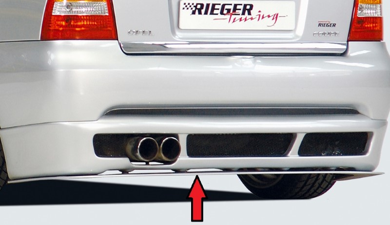 Spoilerzwaard voor Achterbumper Diffuser Opel Astra G Coup? Rieger
