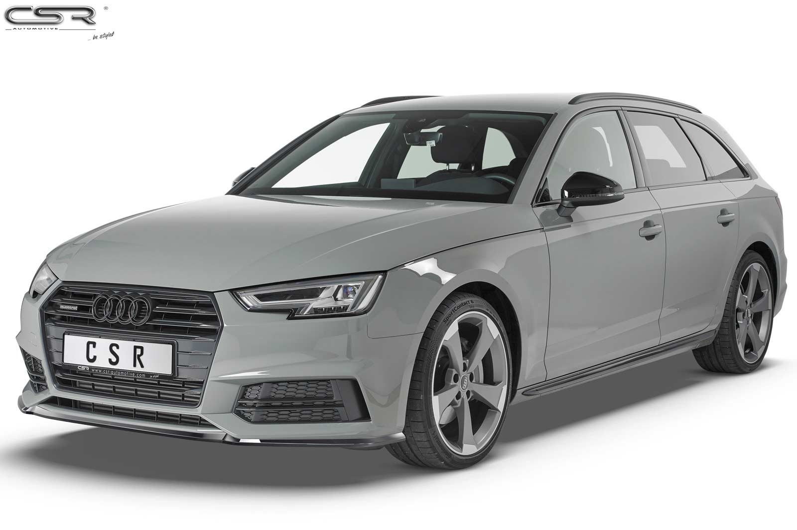 Voorspoiler passend voor Audi A4 B9 8W S-Line / S4 B9 8W Carbon look