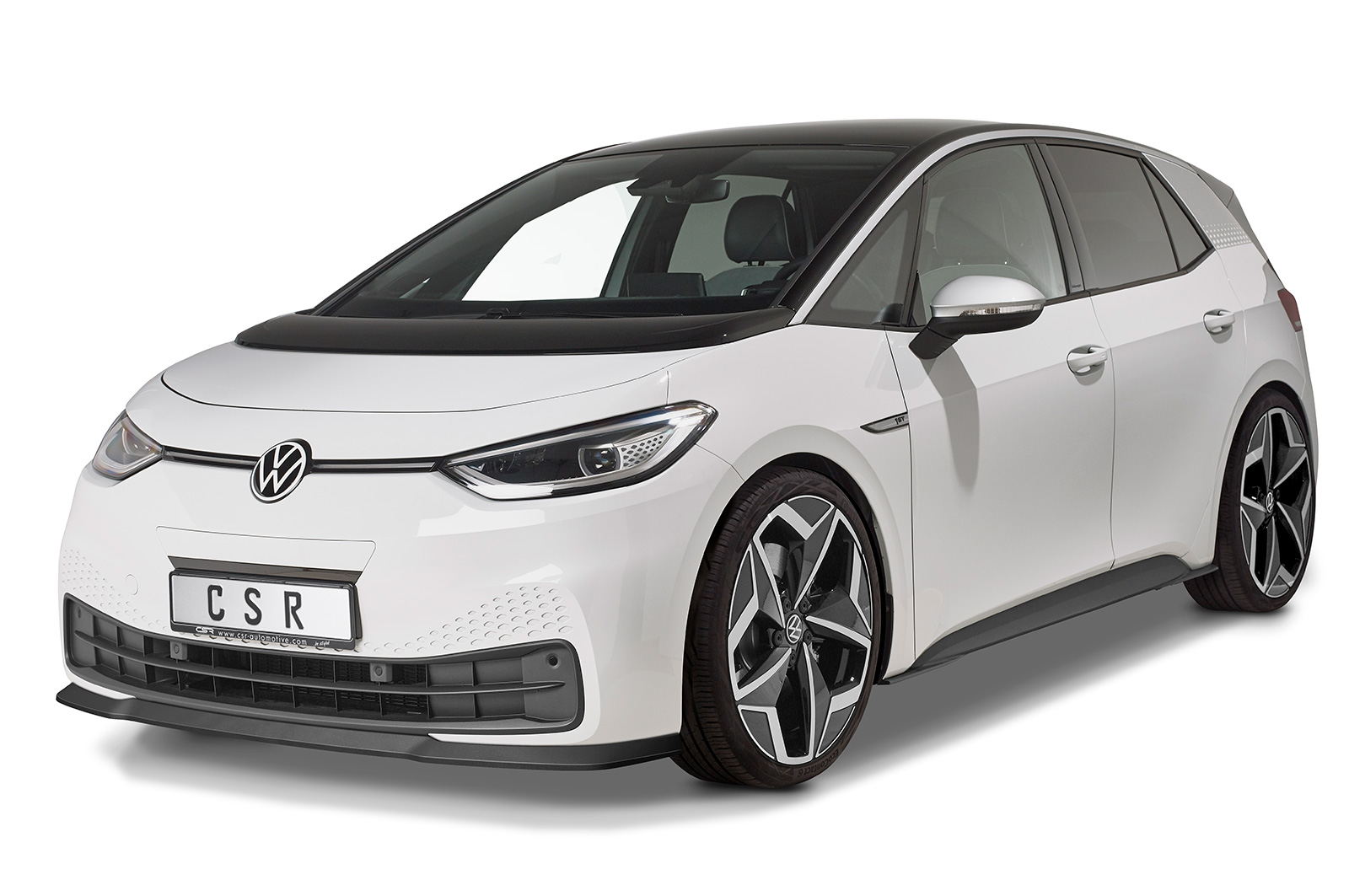 Voorspoiler passend voor Volkswagen ID.3 CSR Glans Zwart