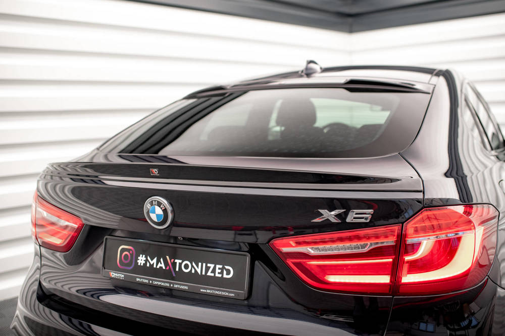 Spoiler BMW X6 M pakket F16 Maxton Glans Zwart