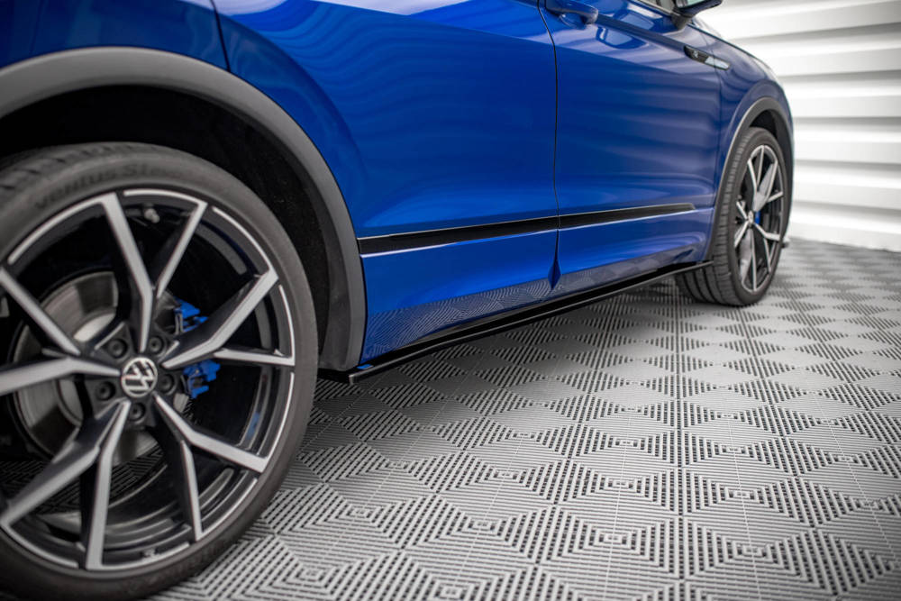 Zijskirts passend voor VW Tiguan R MK2 Facelift Maxton Glans Zwart