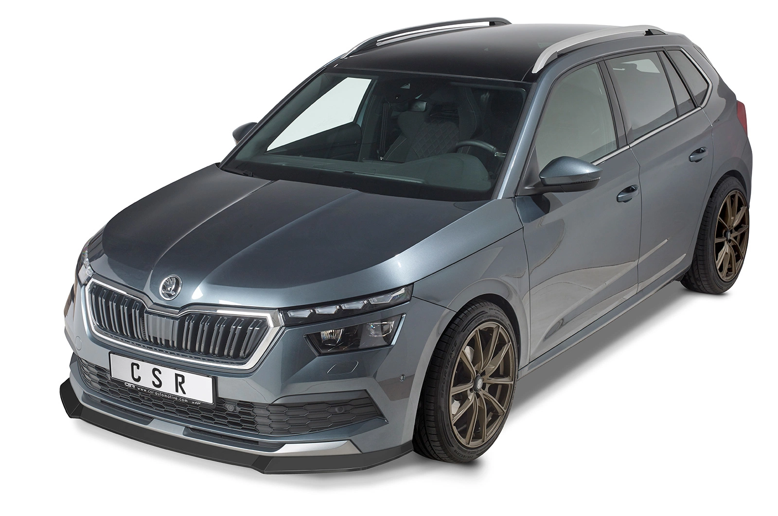 Voorspoiler passend voor Skoda Kamiq Glans Zwart – CSR Automotive