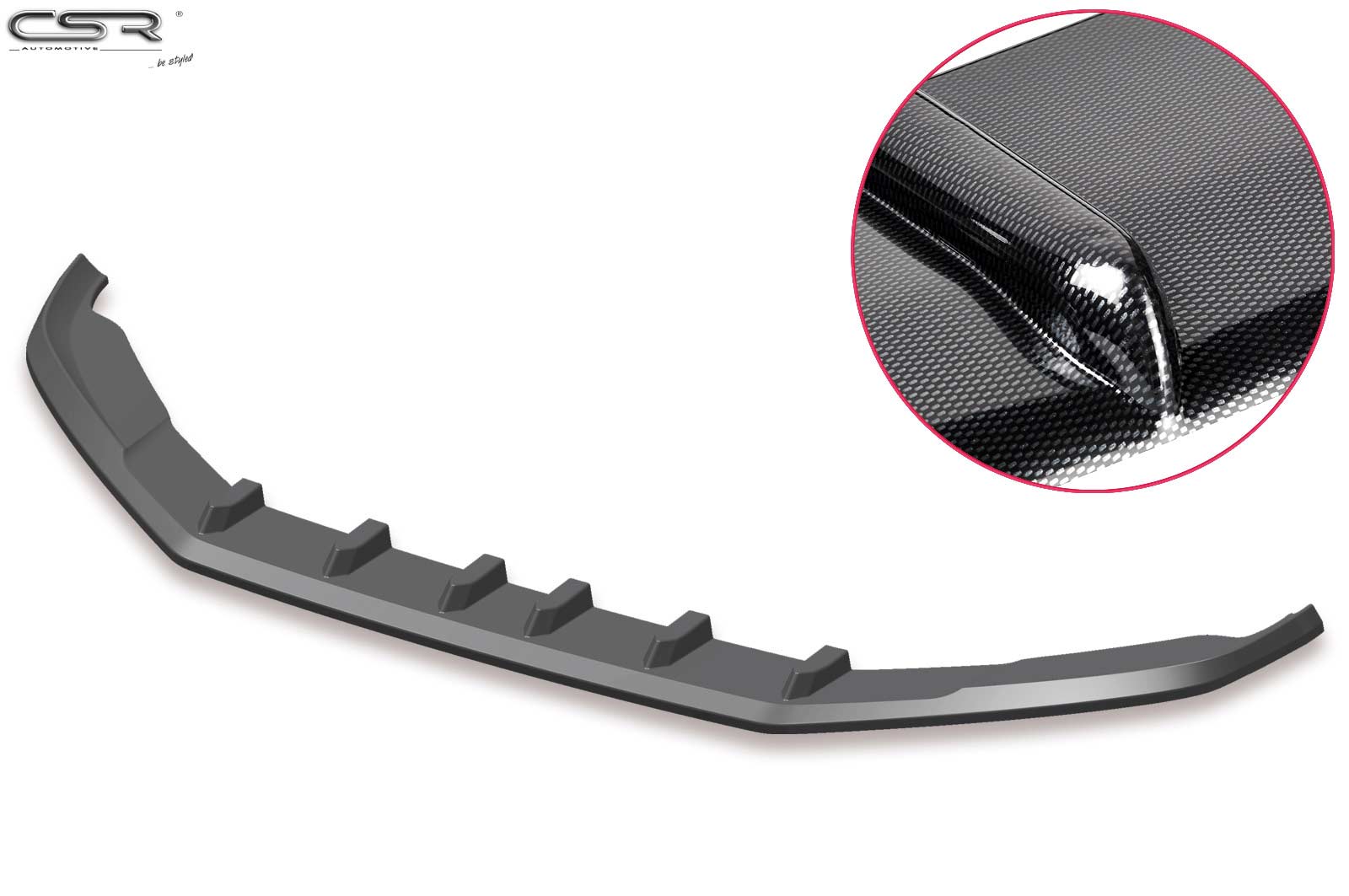 Voorspoiler passend voor Volkswagen Scirocco R-Line CSR Carbon Look