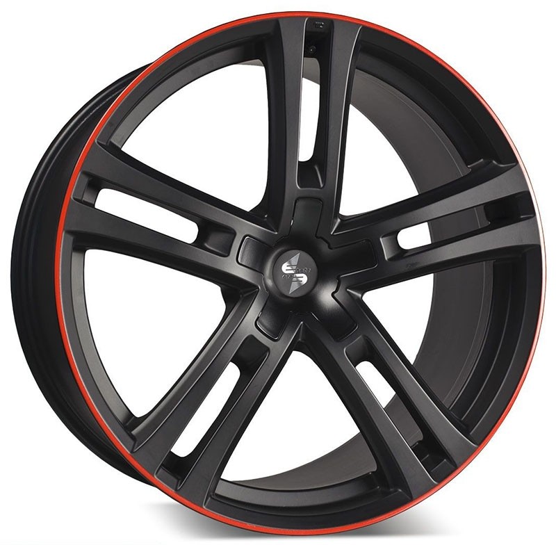 Velgen EtaBeta Uriel zwart red 9x20 5x130 ET55