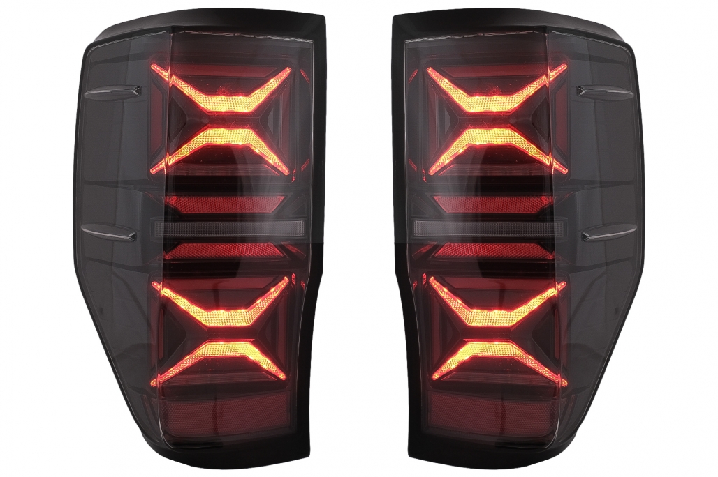 Achterlichten LED Ford Ranger (2012-2018) LED Dynamic Zwart