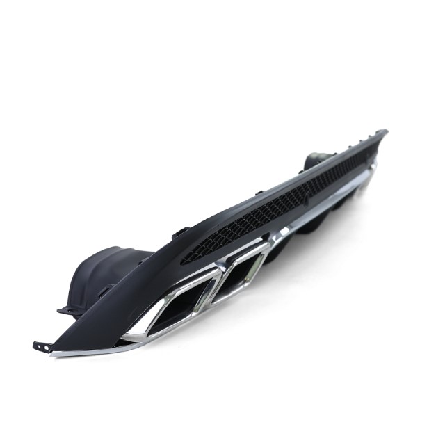 Achterbumper Diffusor Mercedes W205 C-Klasse C63S Design Chroom AMG Sport Line