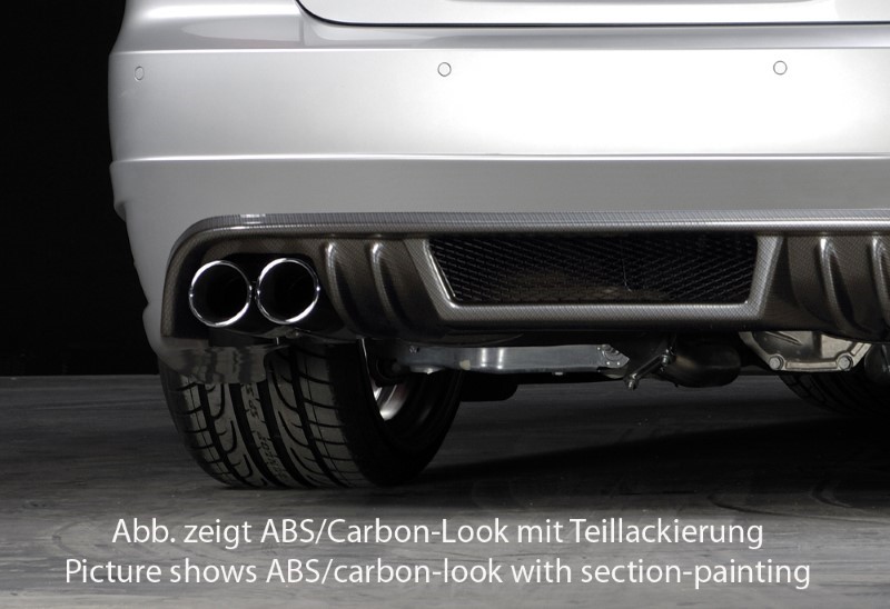 Achterbumper Diffuser Carbon BMW E92 alleen 335i Coupe Rieger